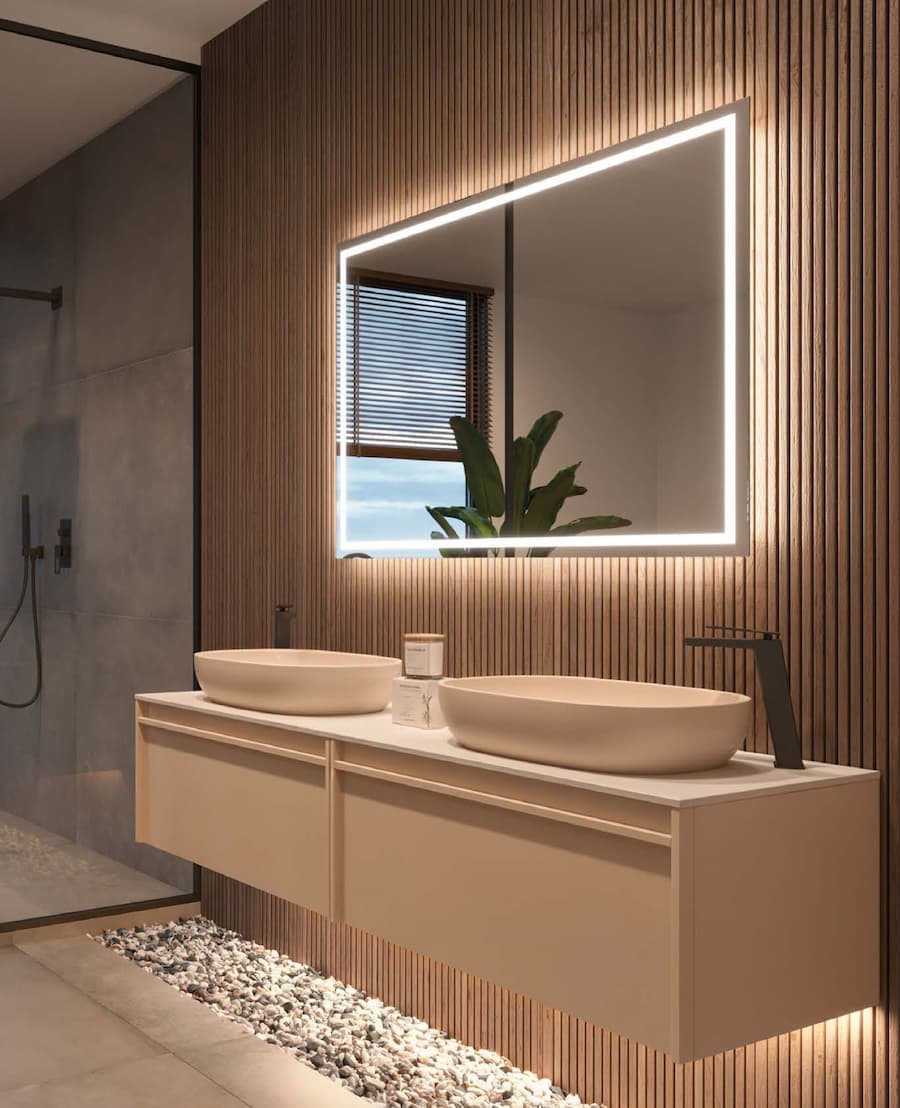 Espejo de baño con luz LED Francia Ledimex
