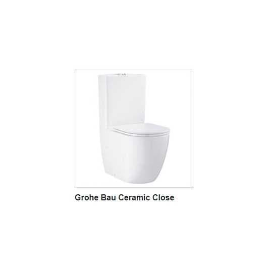 Tapa compatible Wc Duroplast Bau recto de Grohe blanca