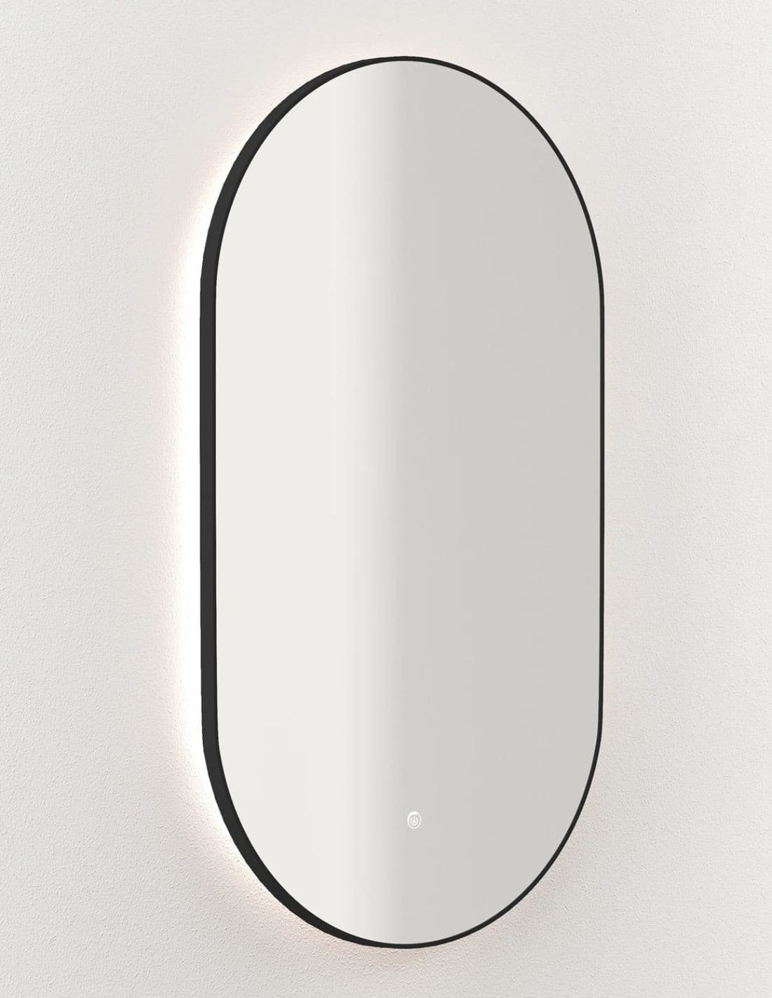 Espejo LED ovalado Haru de Manillons Torrent 50x90 cm con marco