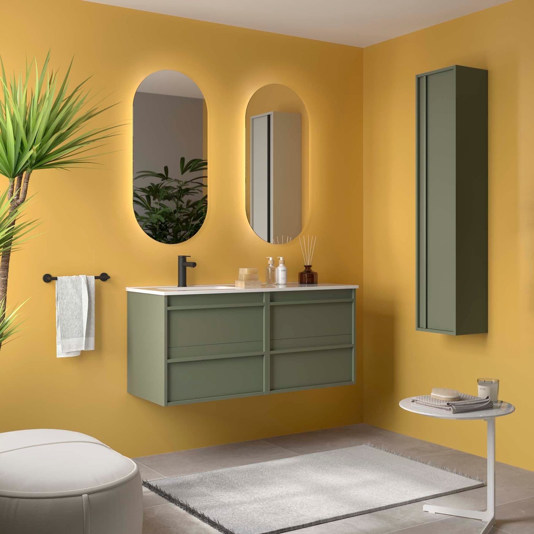 Mueble baño suspendido ATTILA de Salgar 120 Desplazado