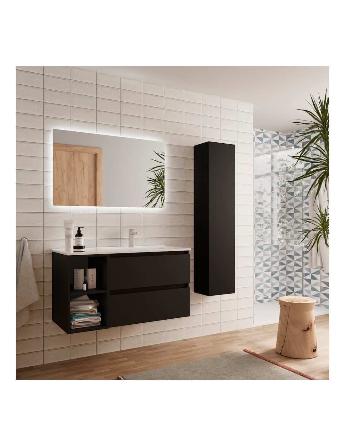 SALGAR BEQUIA Mueble de baño suspendido 90+ Lavabo Constanza