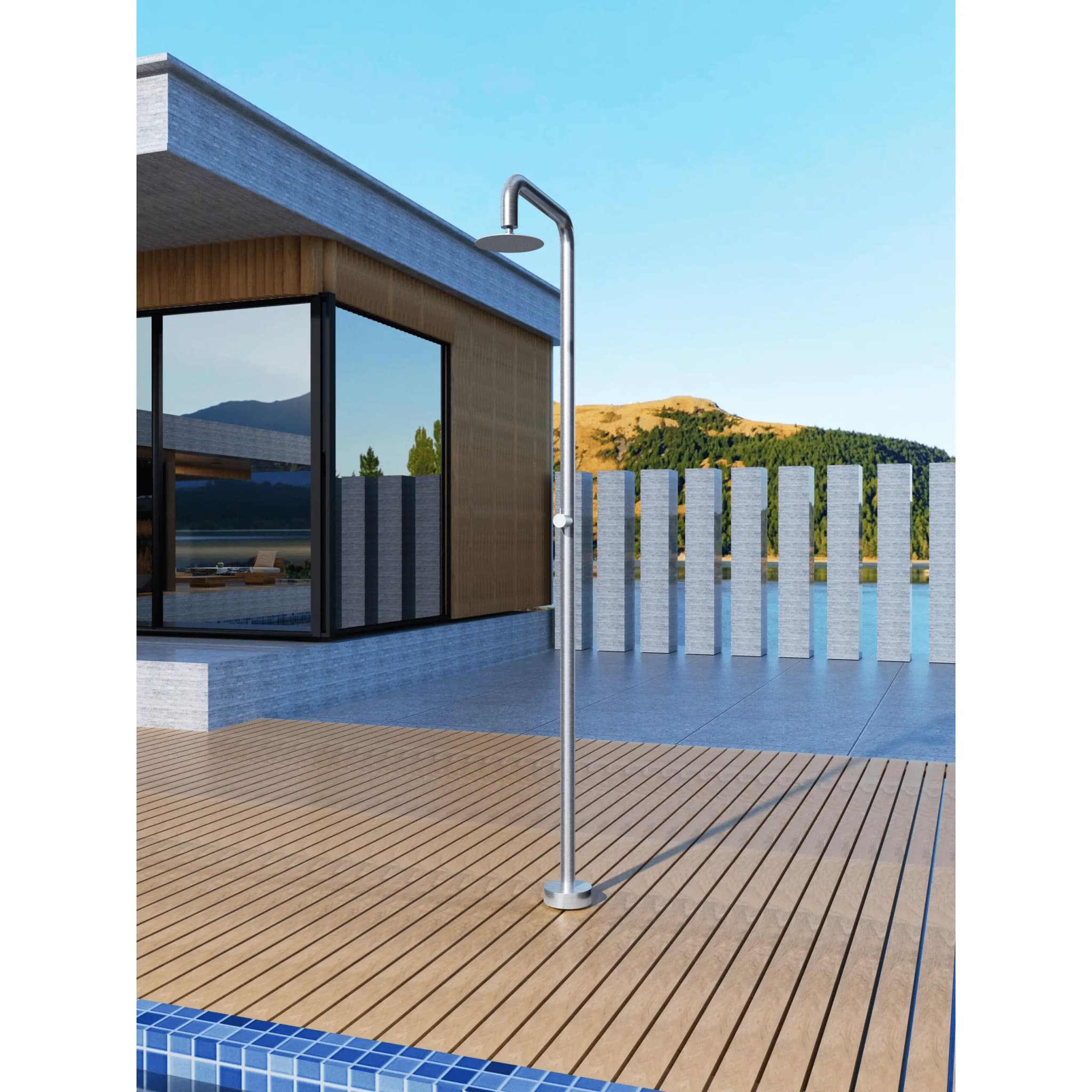 Ducha de piscina OREGON Acero S.316 GPO006/AC