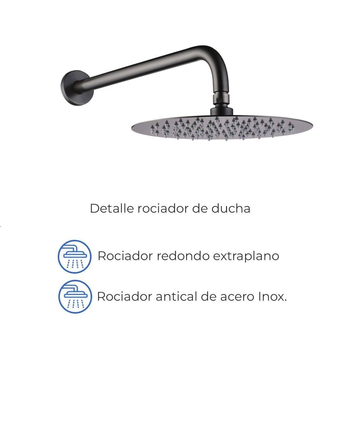 Conjunto ducha termostatico empotrado Monza bgm / GTM039/BGM