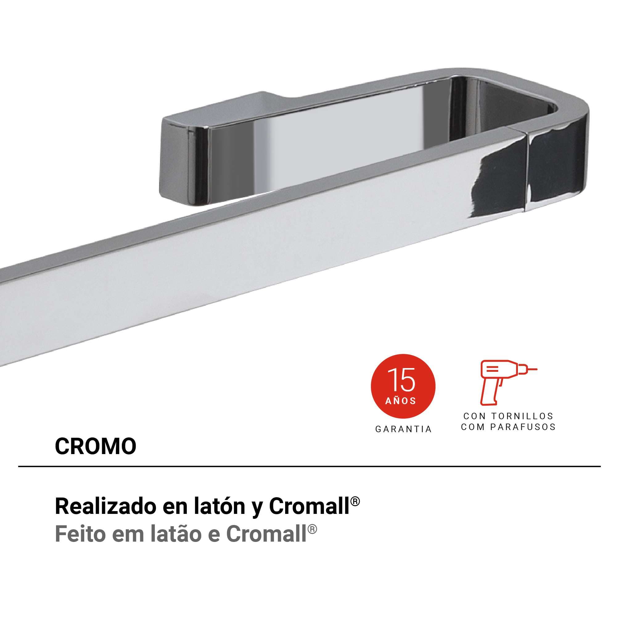 toallero 30 cm samoa cromo