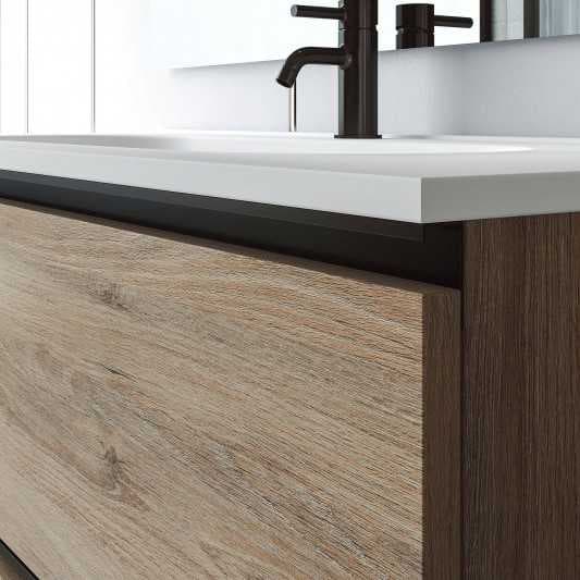 Pack oferta mueble de baño suspendido Granada 2C de Visobath