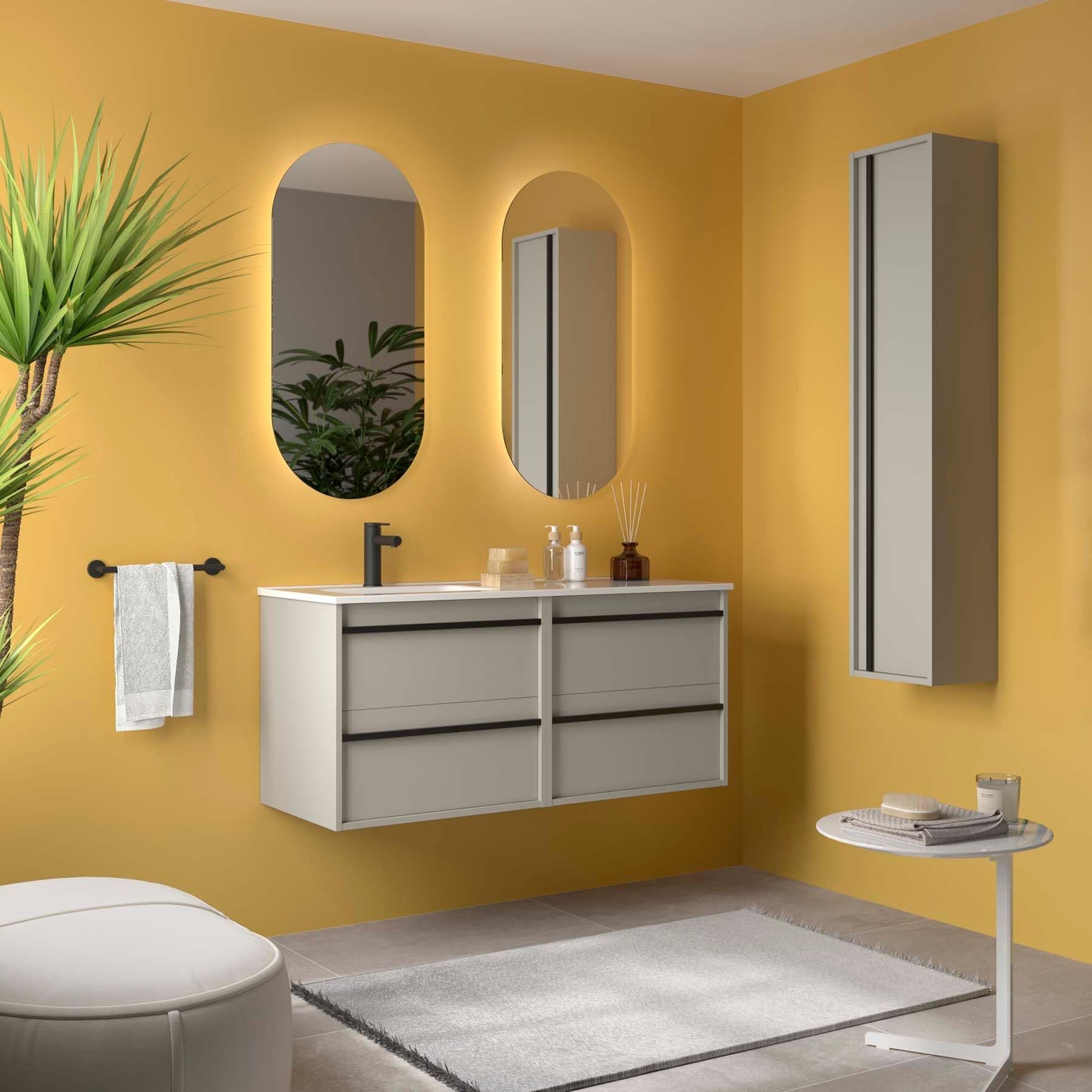 Mueble baño suspendido ATTILA de Salgar 120 Desplazado