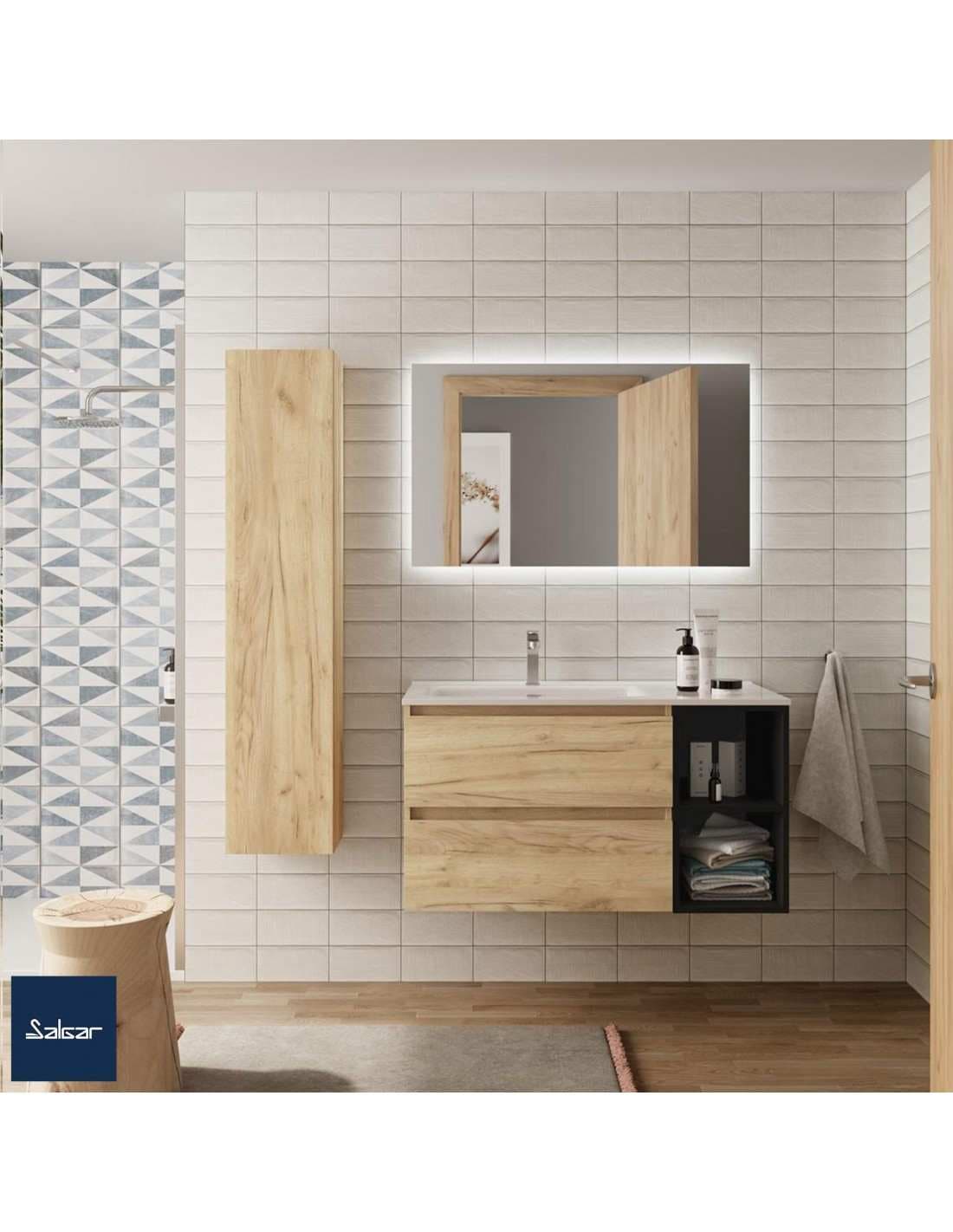 SALGAR BEQUIA Mueble de baño suspendido 90+ Lavabo Constanza