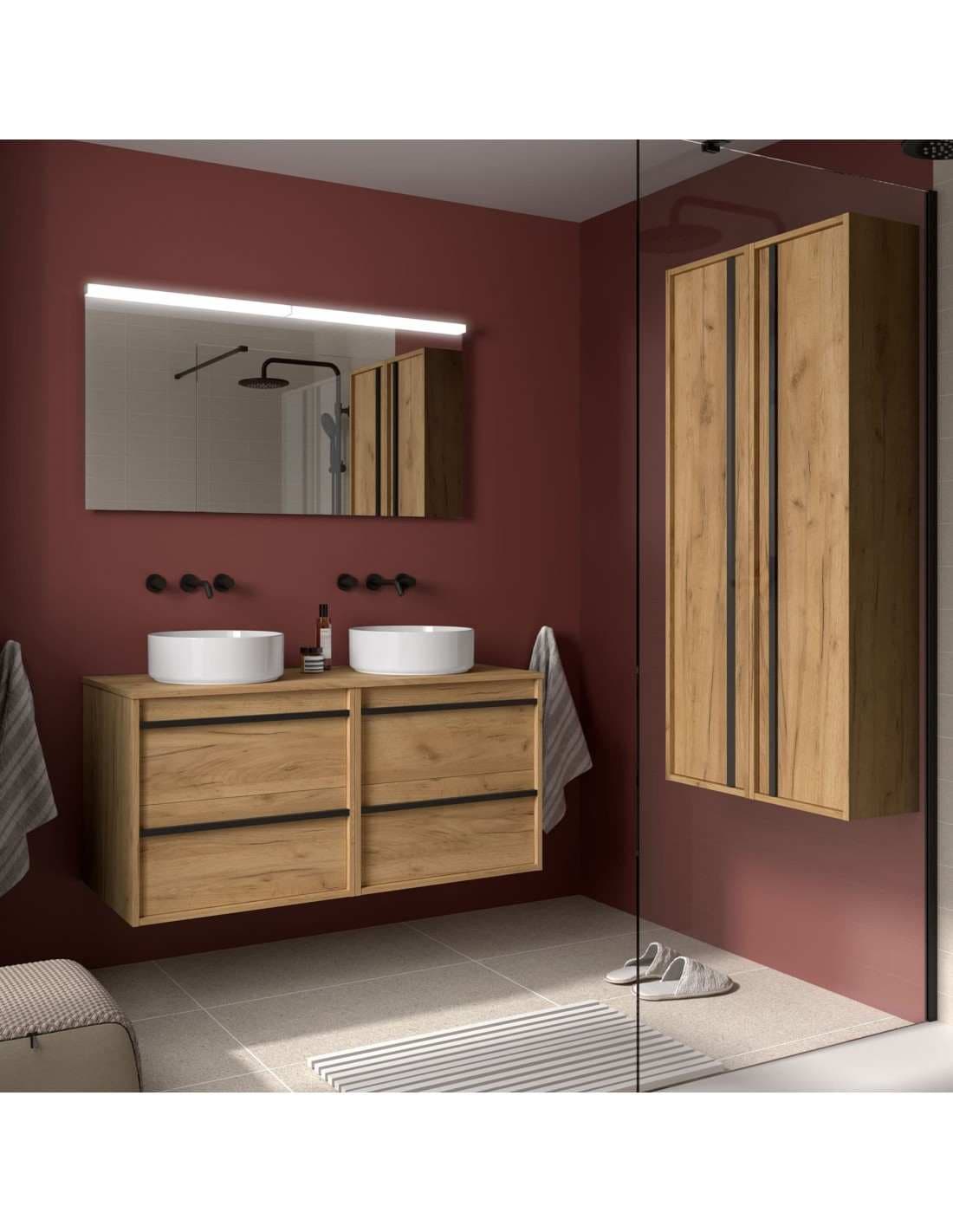 Mueble baño suspendido ATTILA de Salgar 120 TOP