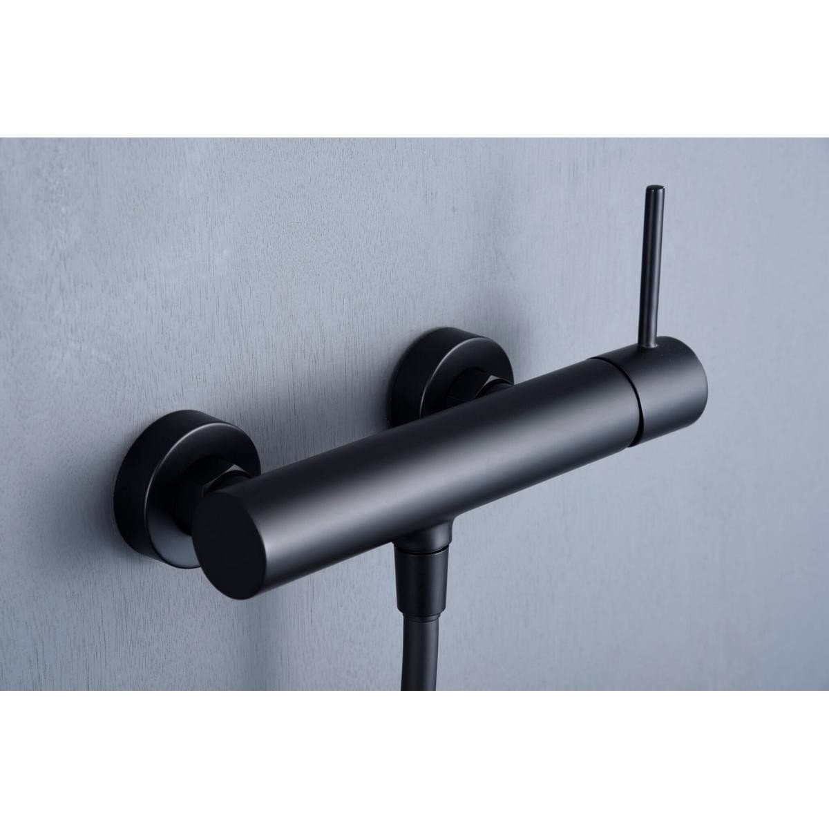 Monomando kit ducha Monza negro mate / BDM039-5NG