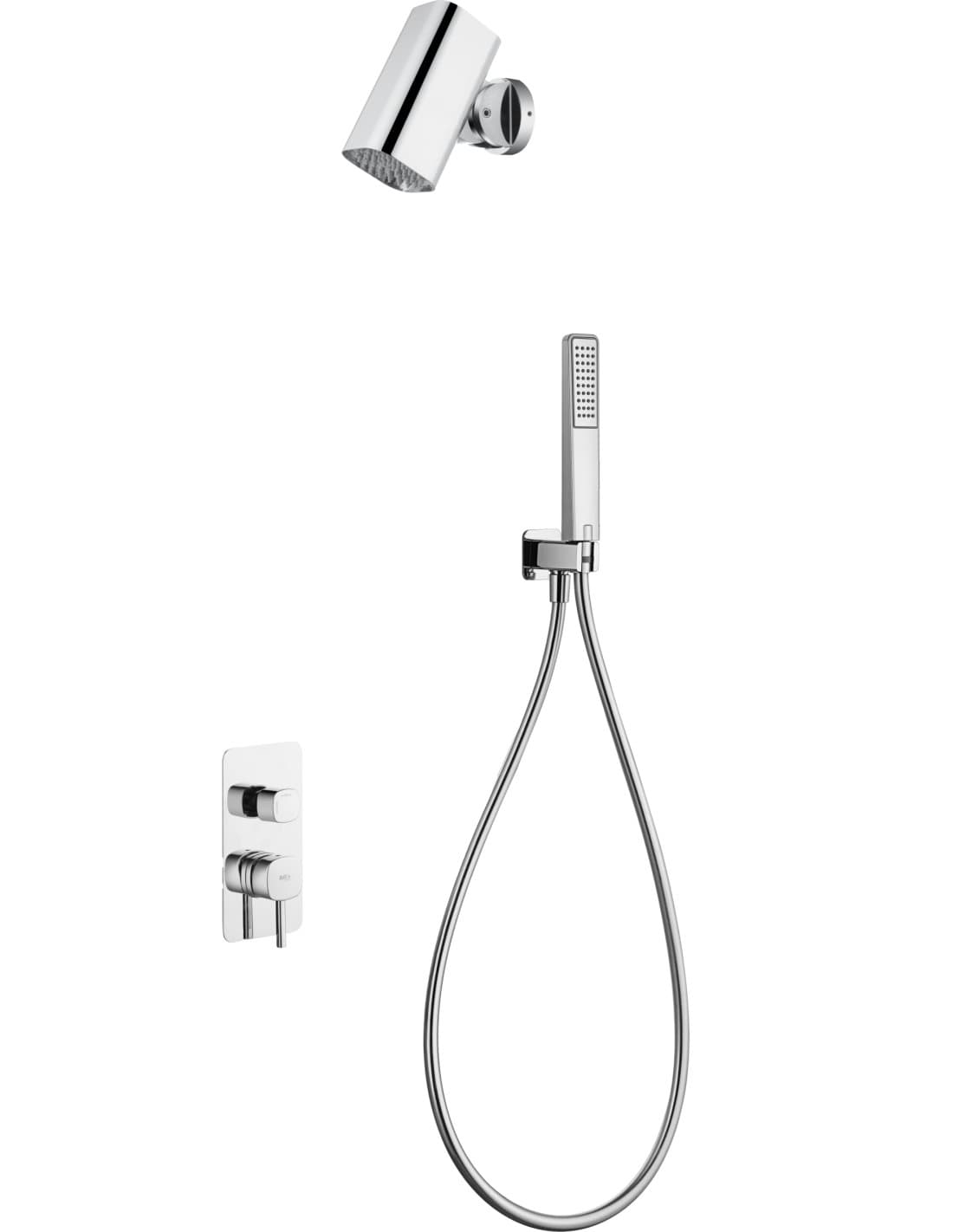 CONJUNTO DUCHA MONOMANDO EMPOTRADO TOSCANA CON ROCIADOR TUBE GPT064-T