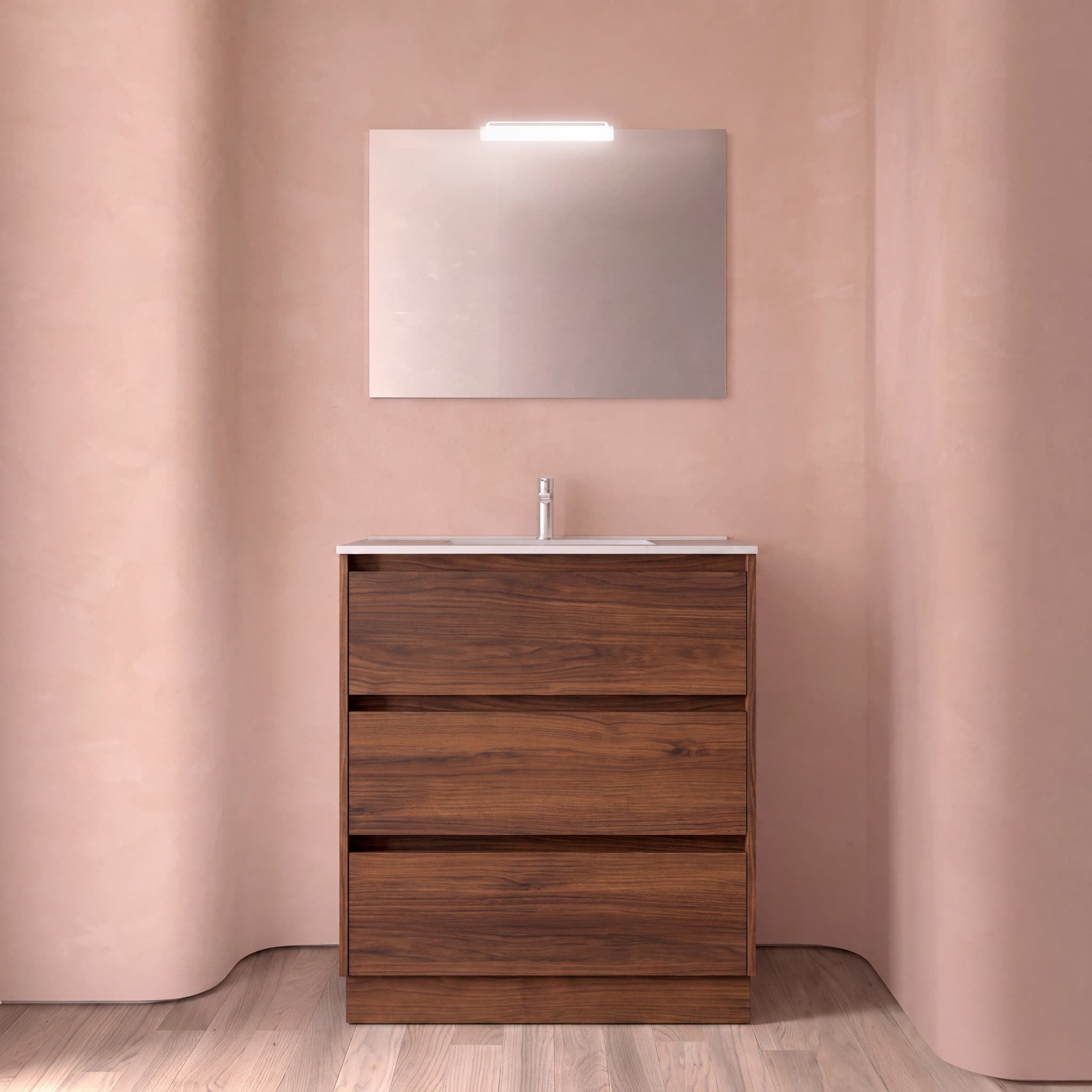 Mueble baño con patas Noja 3C de Salgar 60-80-100