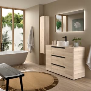 Mueble de baño Bequia metal 3 cajones