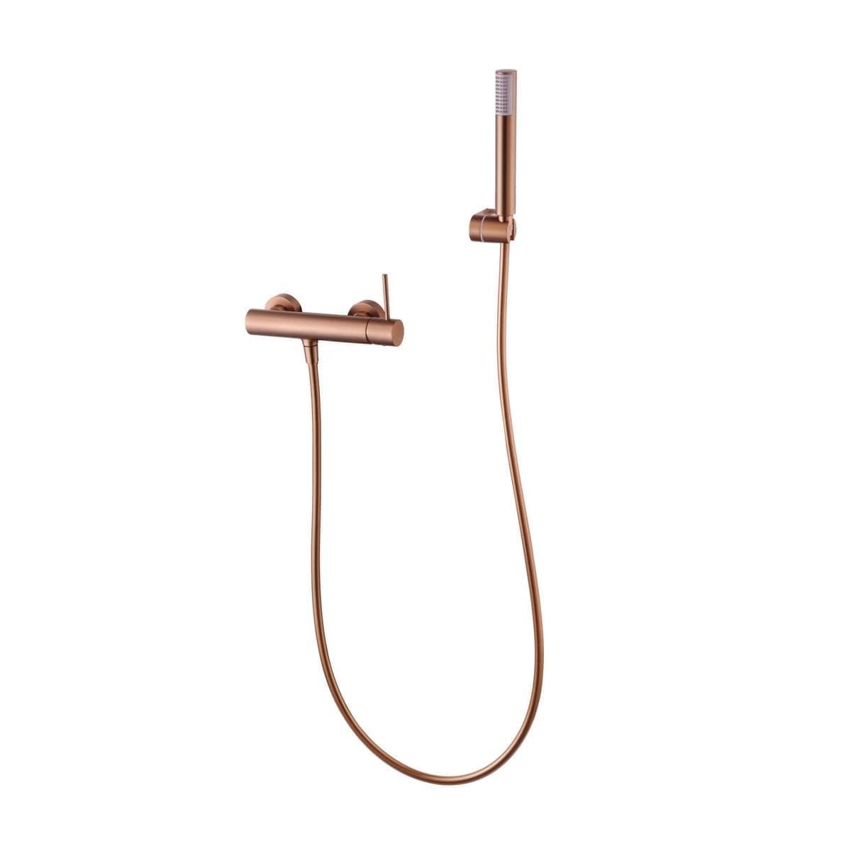 Monomando kit ducha Monza oro rosa cepillado / BDM039-5ORC