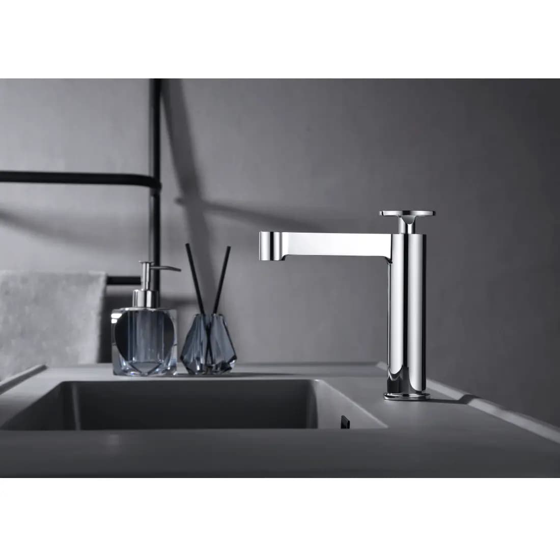 Monomando lavabo Olimpo cromo / BDC033-1