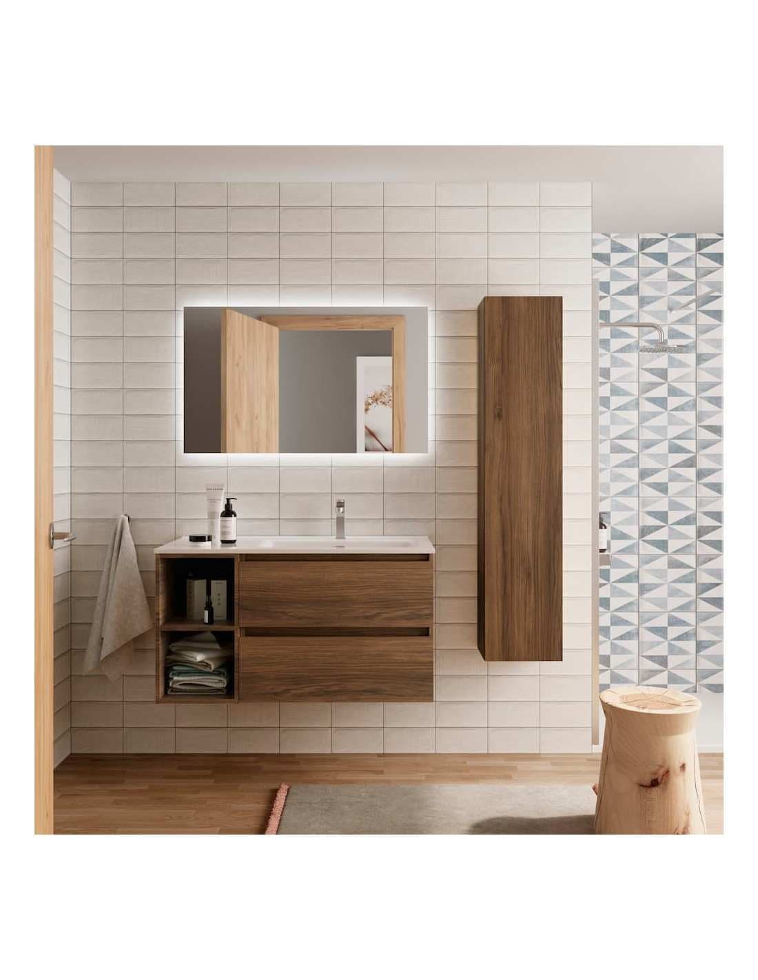 SALGAR BEQUIA Mueble de baño suspendido 90+ Lavabo Constanza