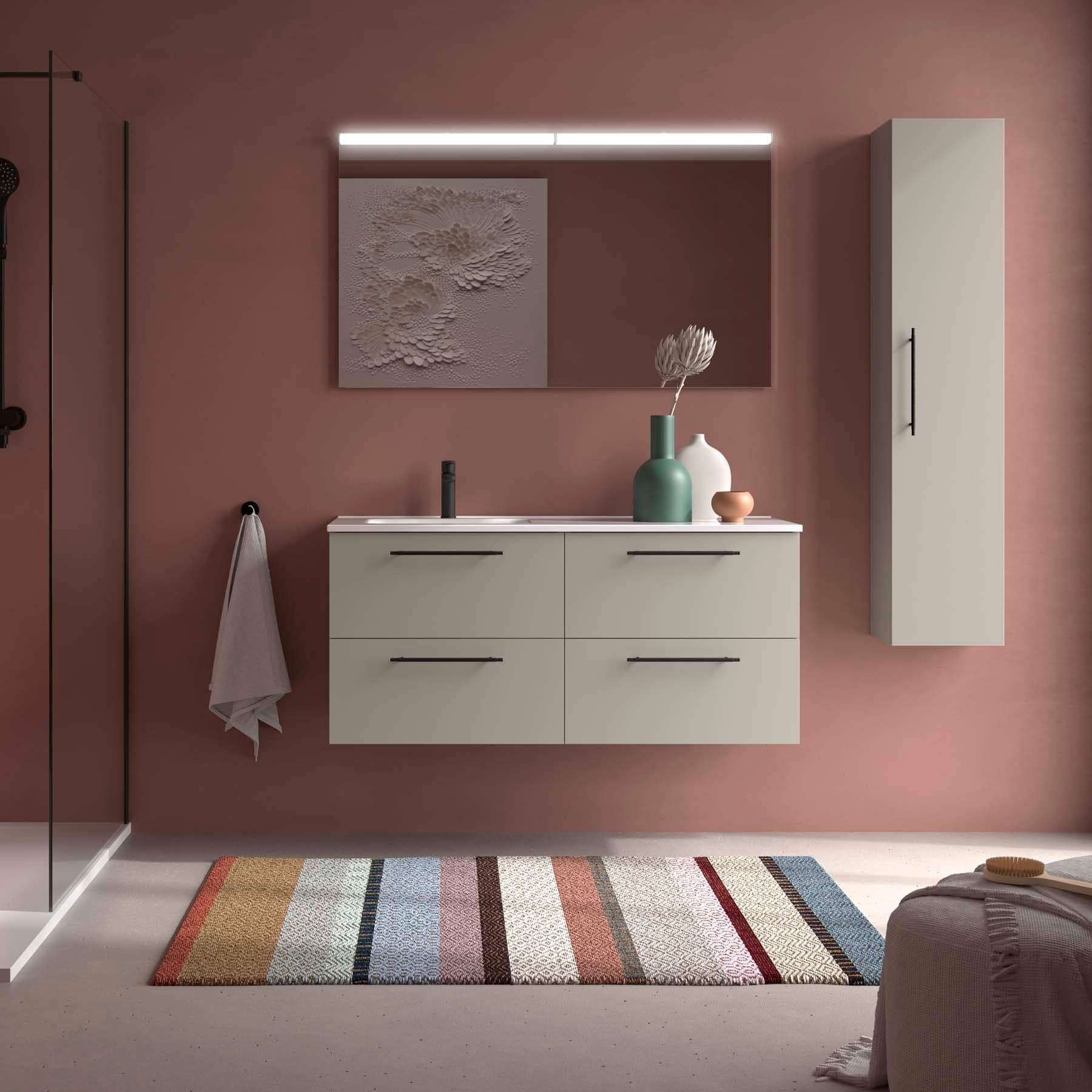 Mueble baño suspendido Silane de Salgar 120 Desplazado