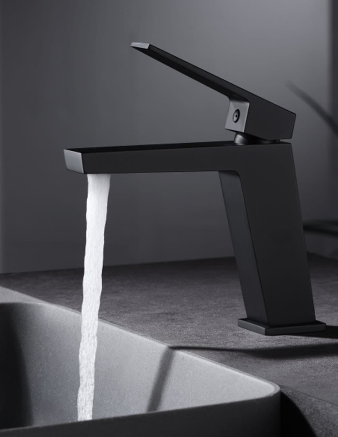 Monomando lavabo  Art negro mate / BDAR025-1NG