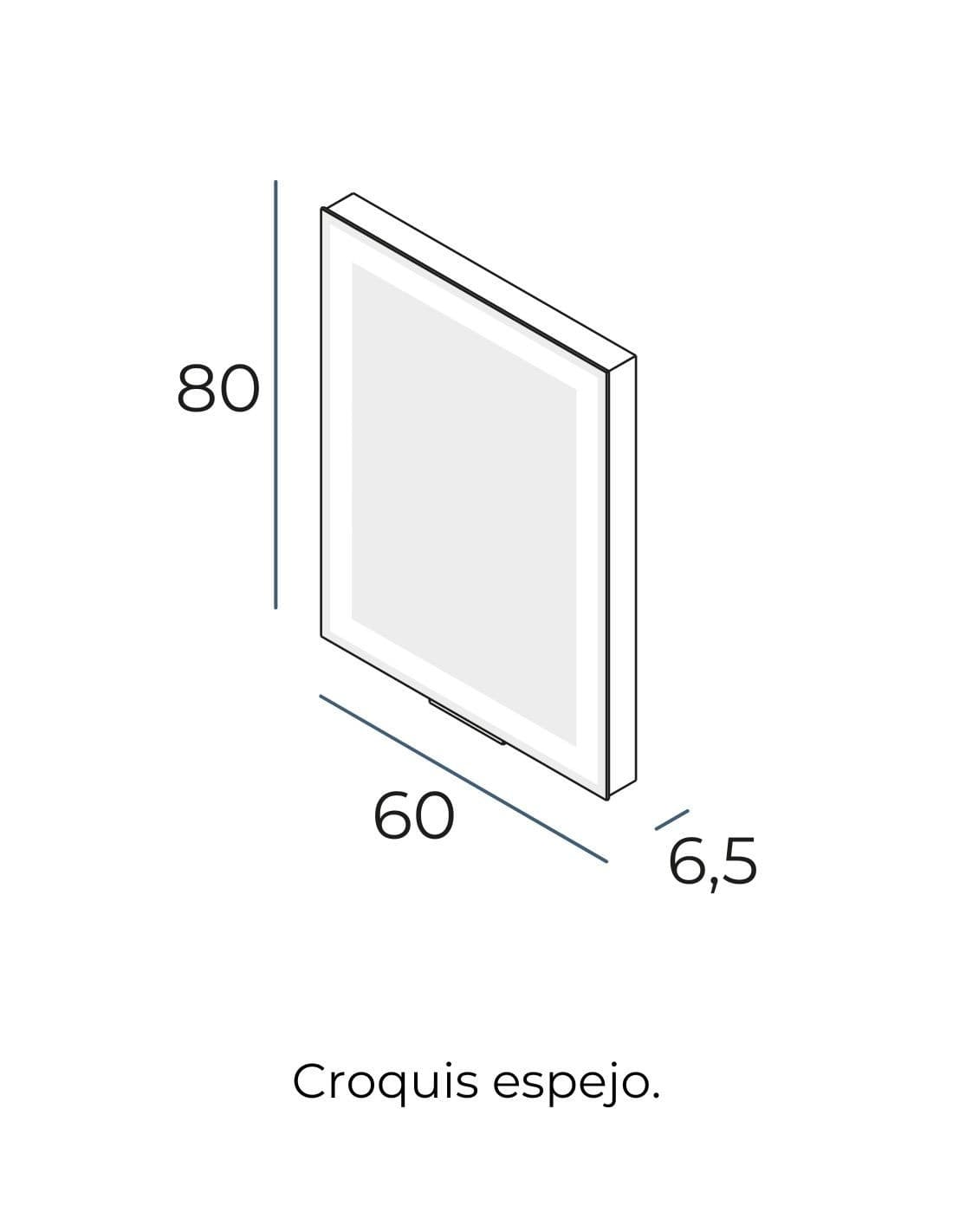 Espejo LED extensible Extend de Manillons Torrent 60x80 cm