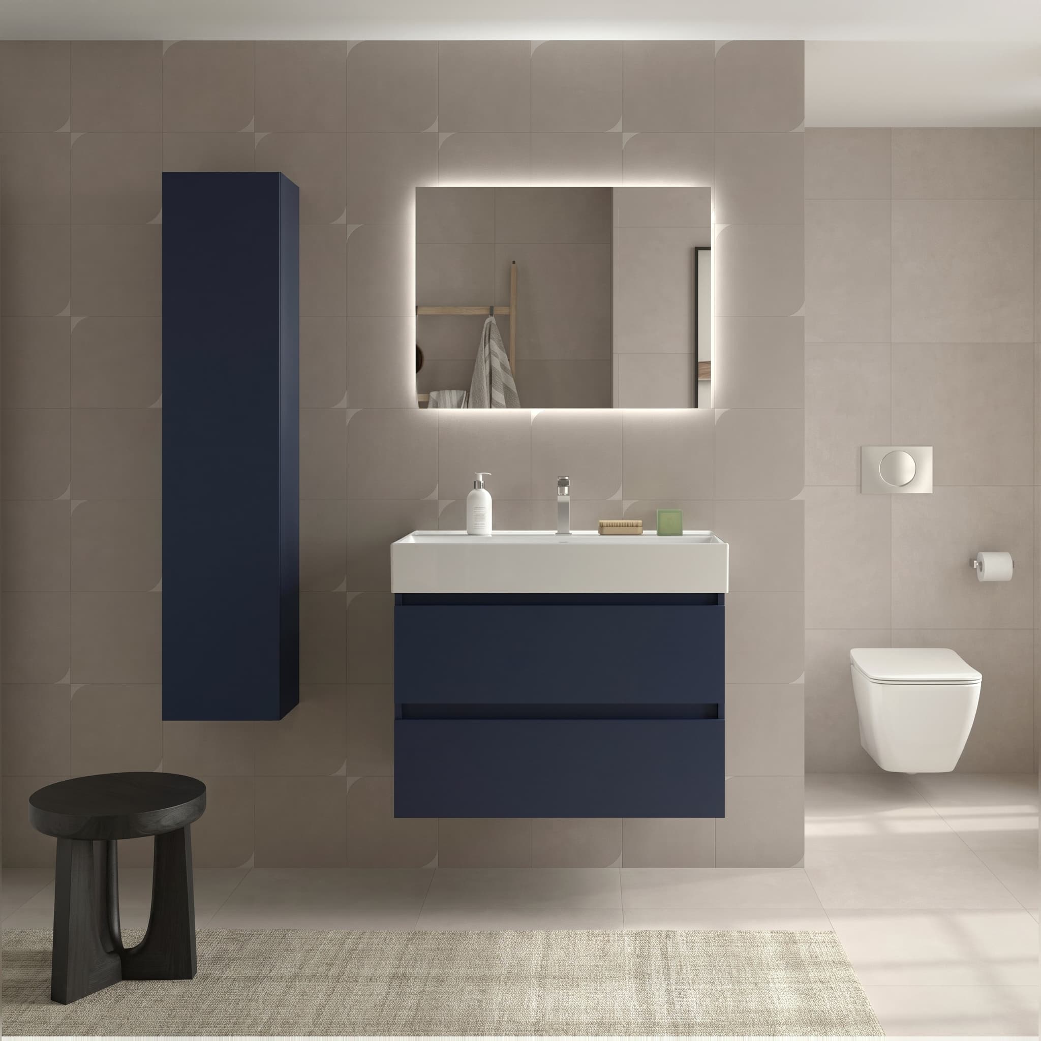 SALGAR BEQUIA Mueble de baño suspendido 80-100 Lavabo Veneto