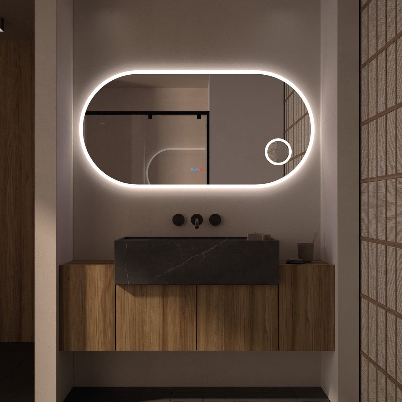 Espejo de baño LED Augsburgo de DYLED · Standard y Standard Pro