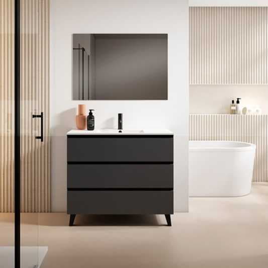 Mueble de baño con patas Granada 3C Suelo Lacado de Visobath