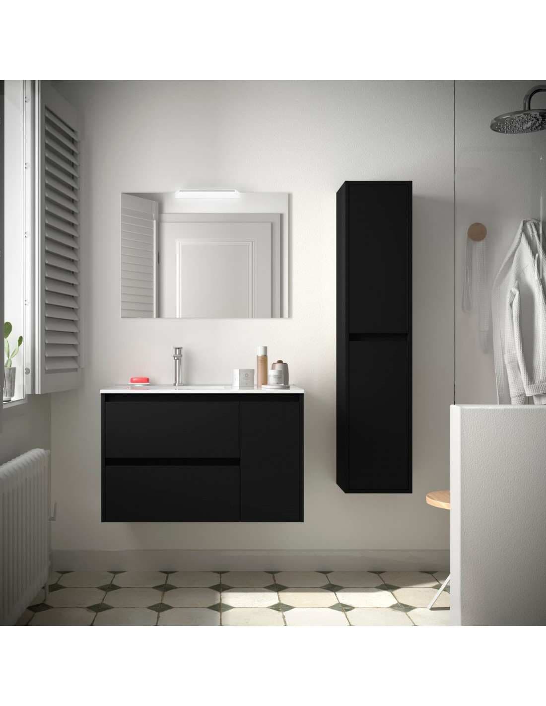Mueble baño suspendido Noja 2C + 1P de Salgar 90