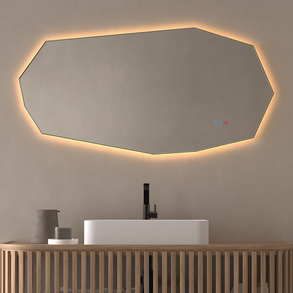 Espejo de baño con luz LED  Gaudi de Dyled