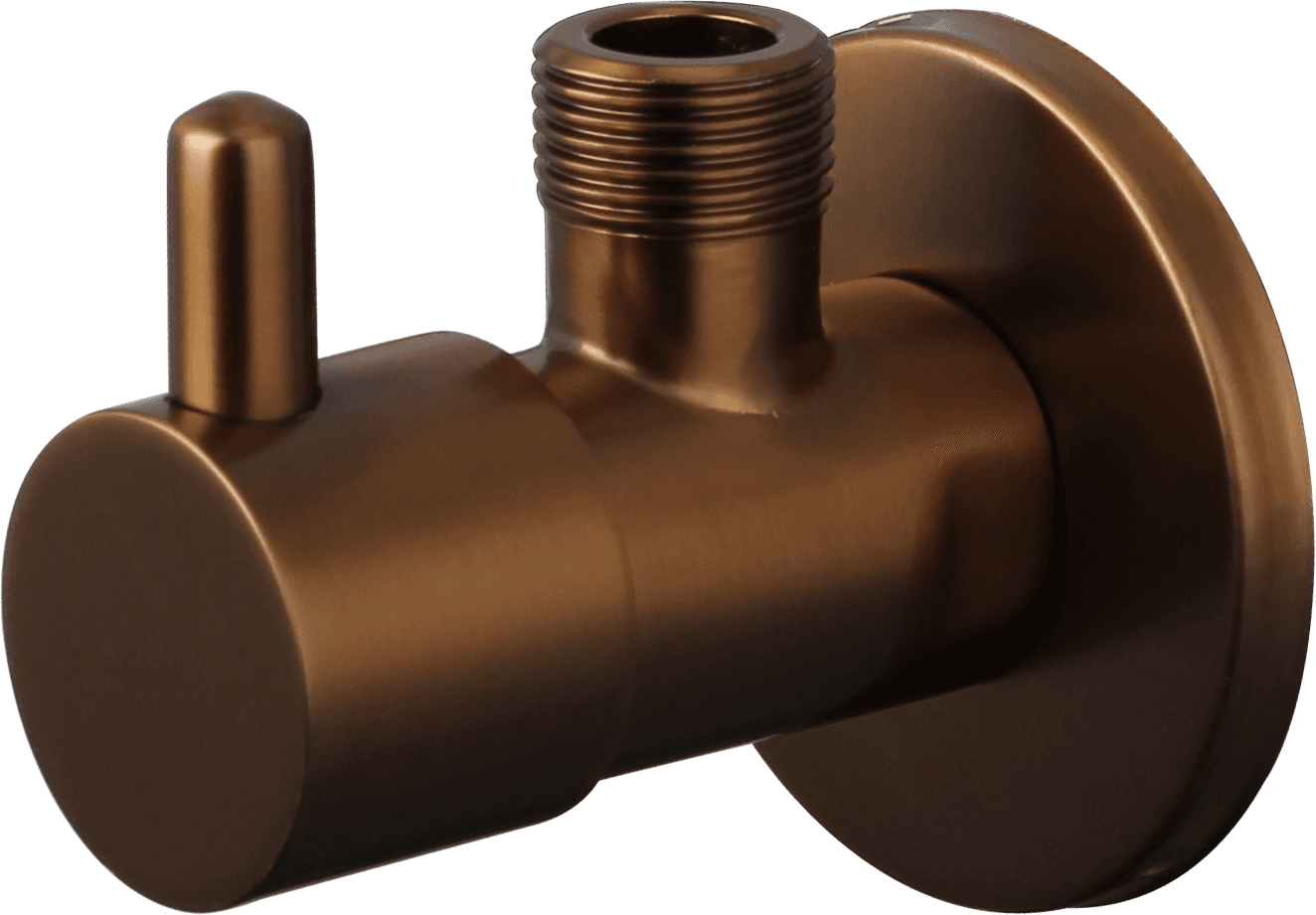 Pack de 2 llaves de escuadra 1/2 x 3/8 cobre cepillado GME 3255CB