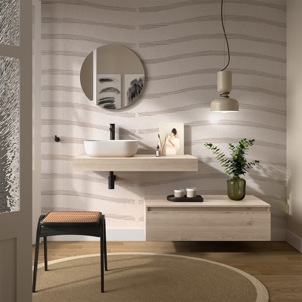 Mueble de baño suspendido Salgar Encimera Domus + complementos 60-120