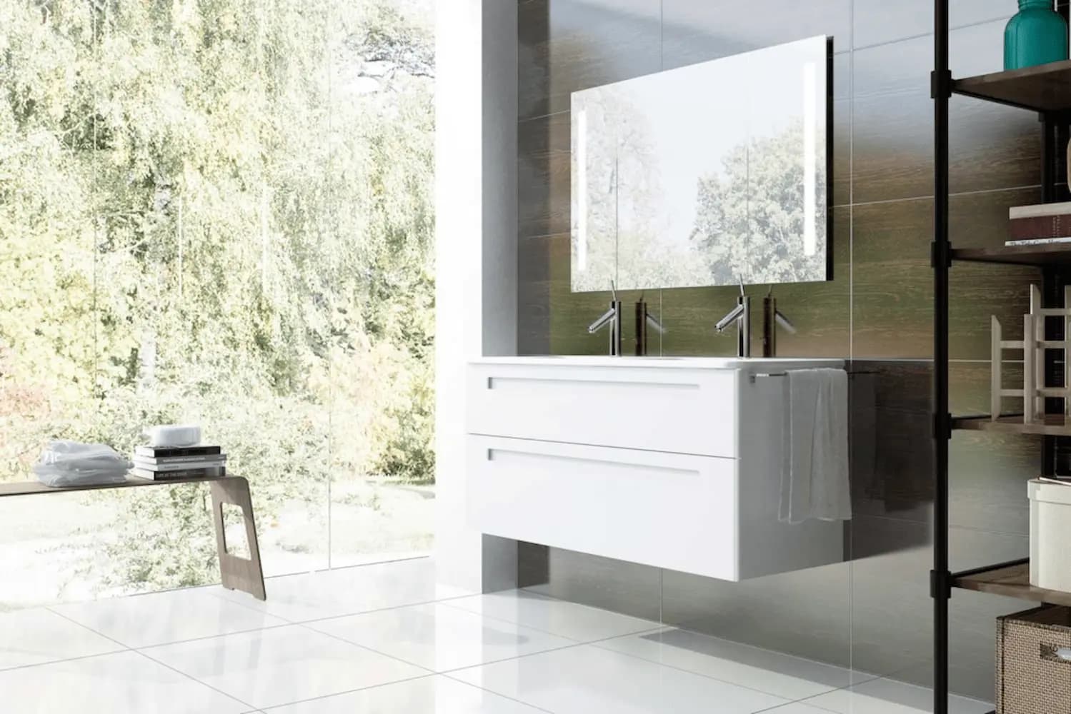 Mueble baño suspendido Paris de Avila dos 2 Cajones 60-70-80-100-120-140