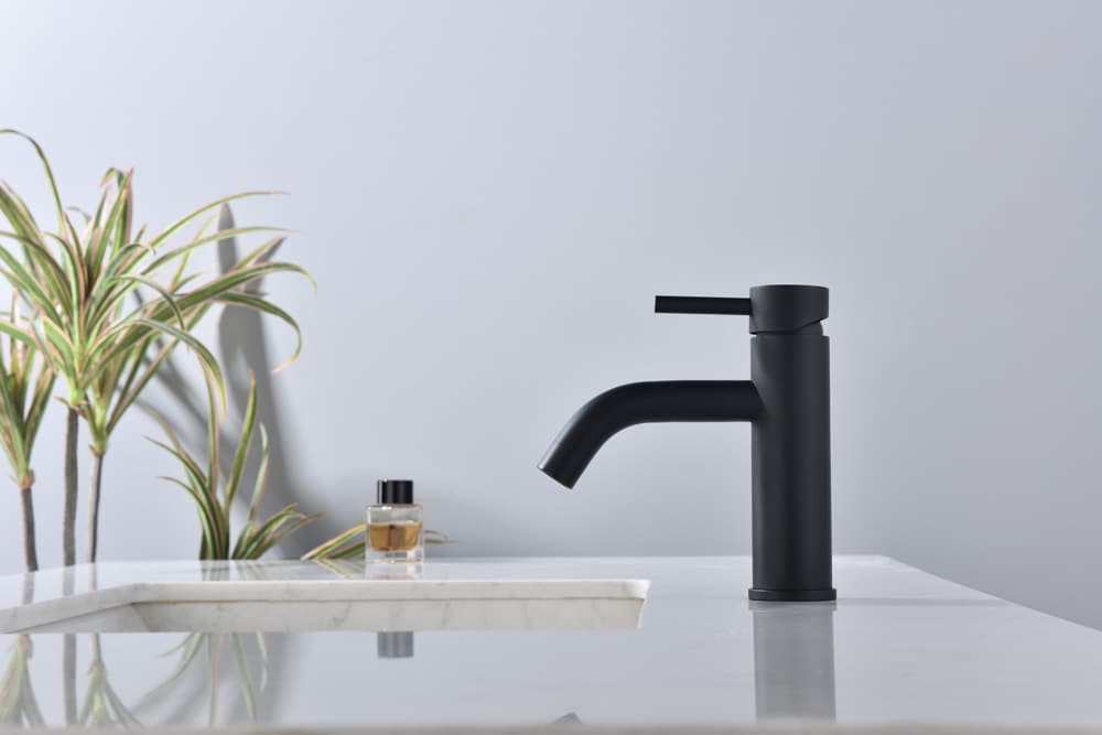 Grifo Monomando de Lavabo ROCK Negro Mate