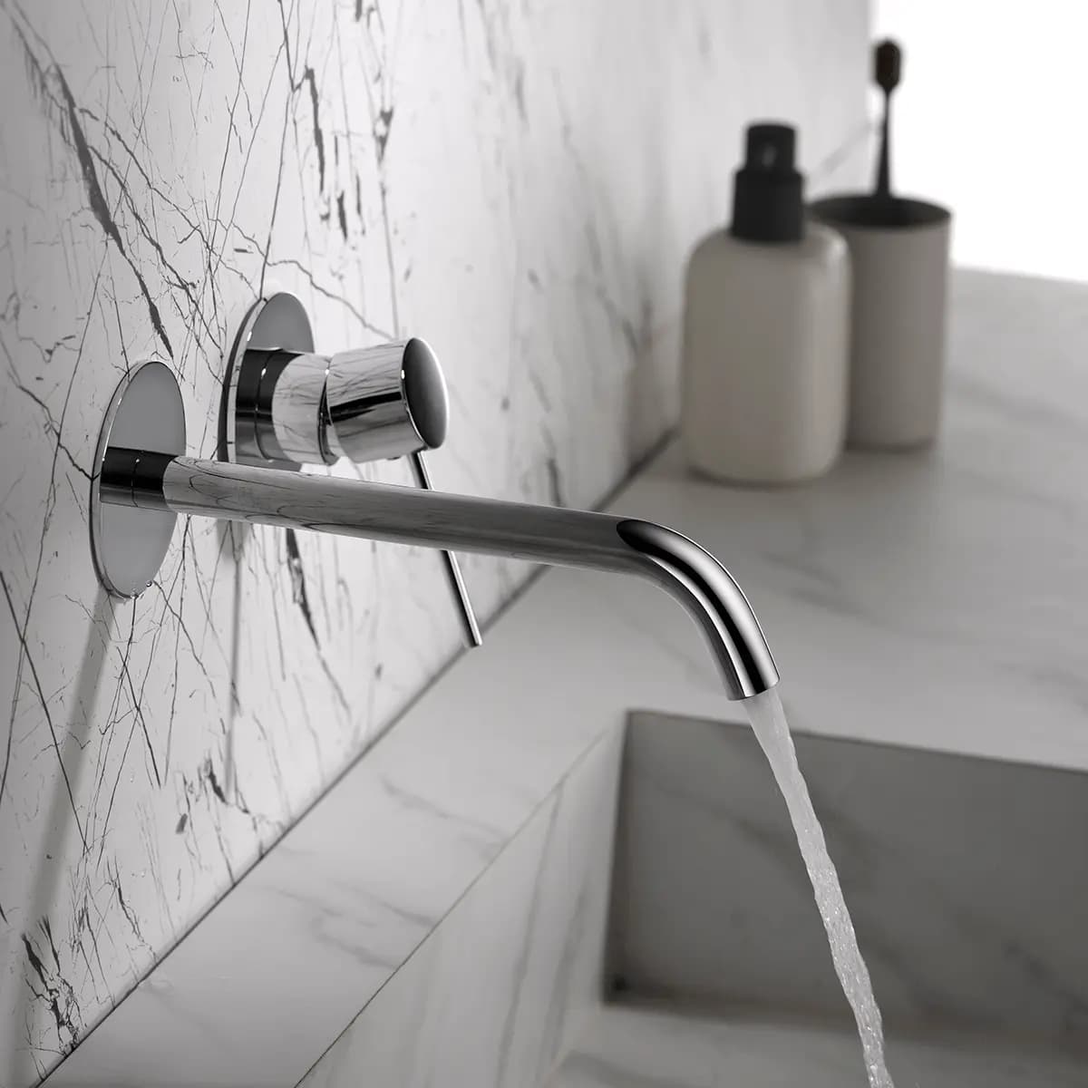 Monomando lavabo empotrado MILOS cromo / GLIS045