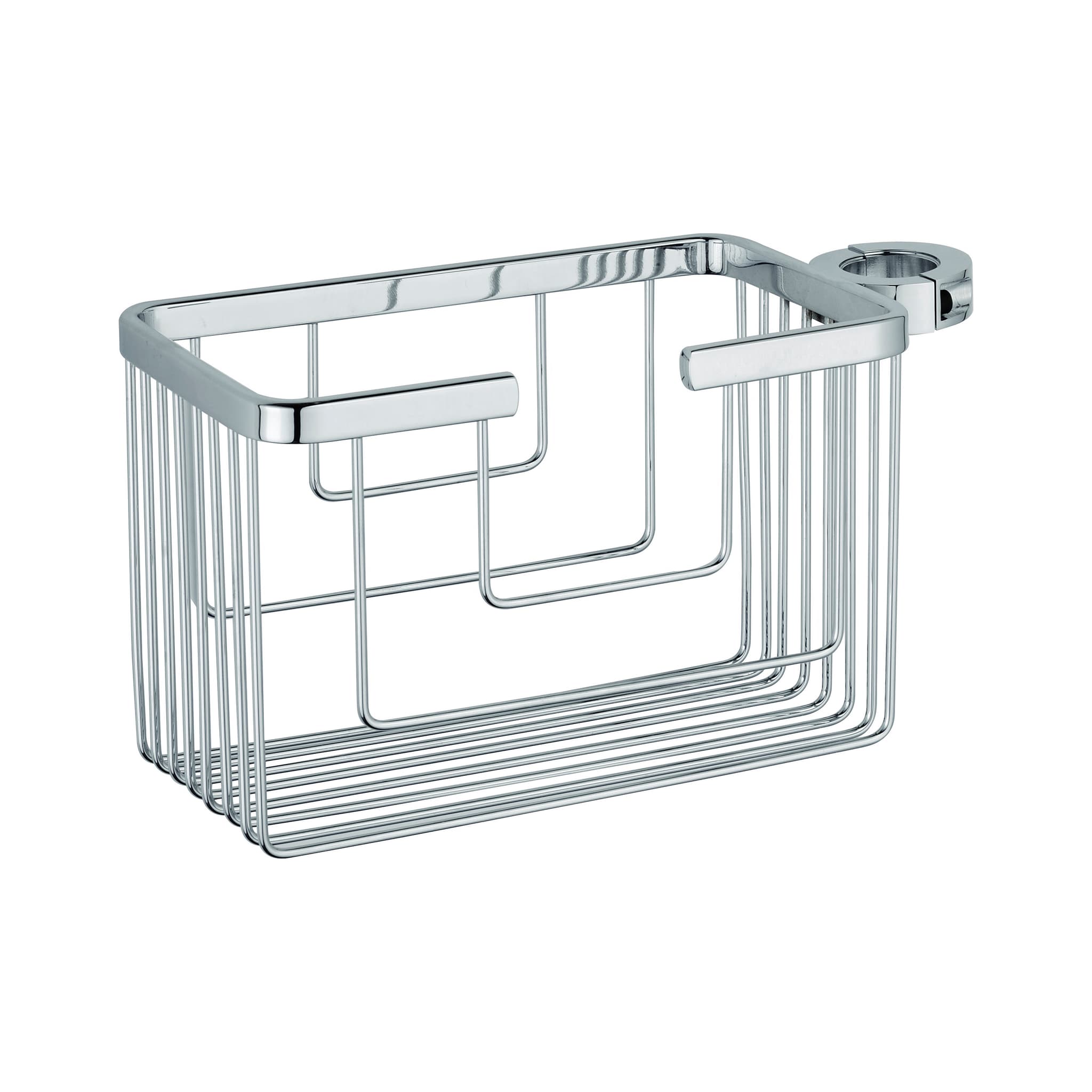 Cesta para barra de ducha de acero inoxidable cromo GME 0392