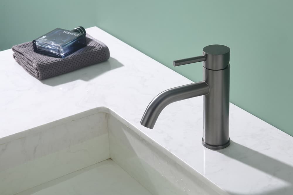 Grifo Monomando de Lavabo ROCK Black Gum Metal