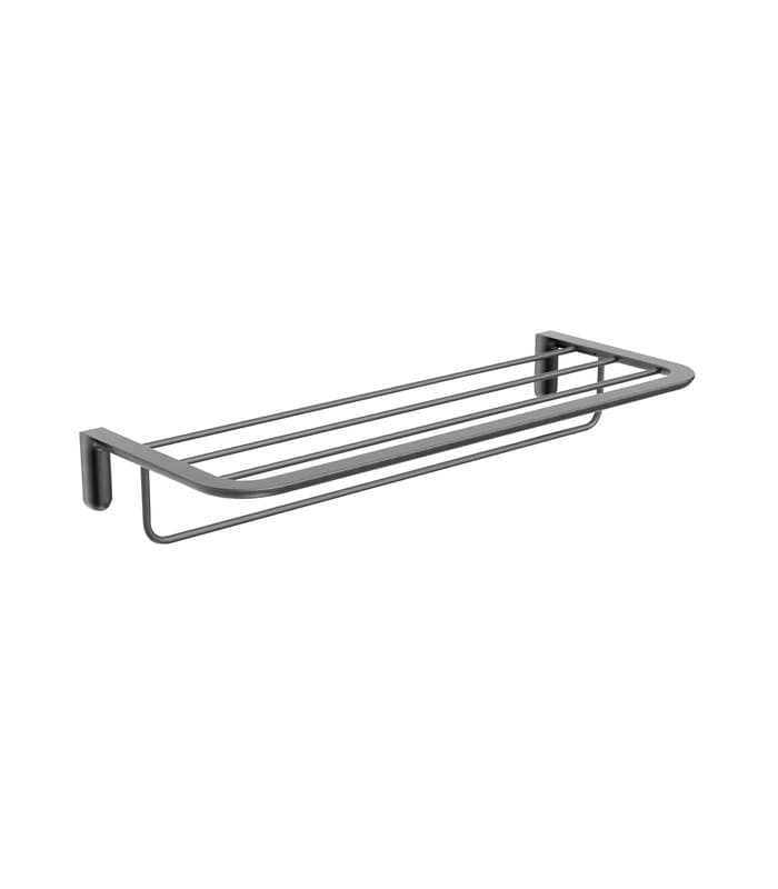 Toallero doble de baño black gun metal Aura de Medimex CAA006-05/BGM
