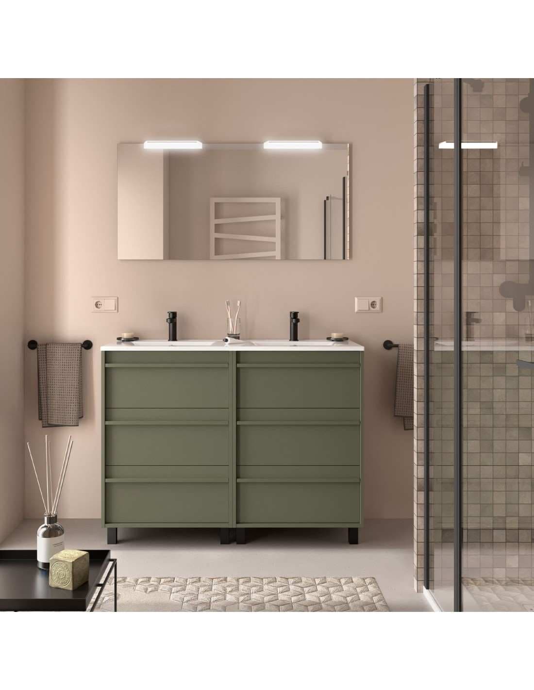 Mueble baño suspendido ATTILA 3C de Salgar 120