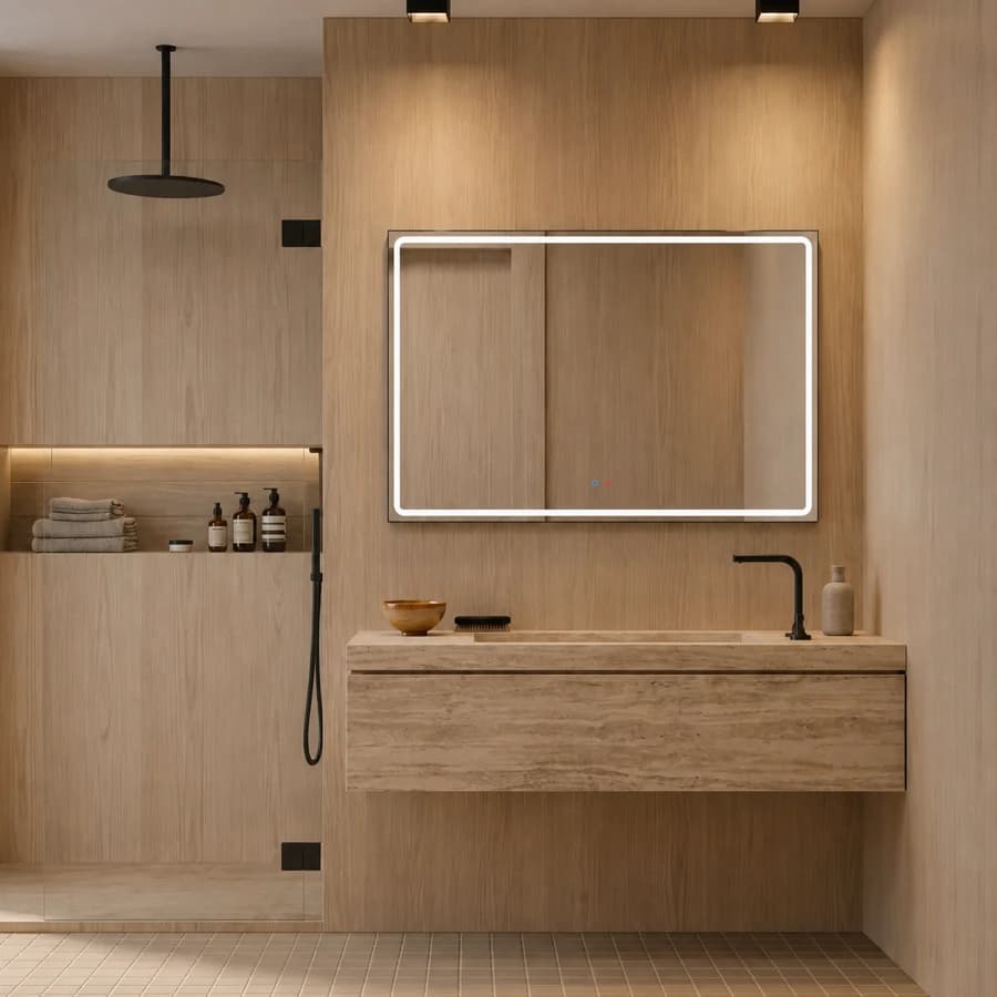 Espejo de baño LED Fontenay de DYLED · Standard y Standard Pro