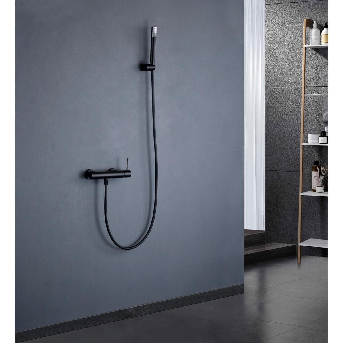 Monomando kit ducha Monza negro mate / BDM039-5NG
