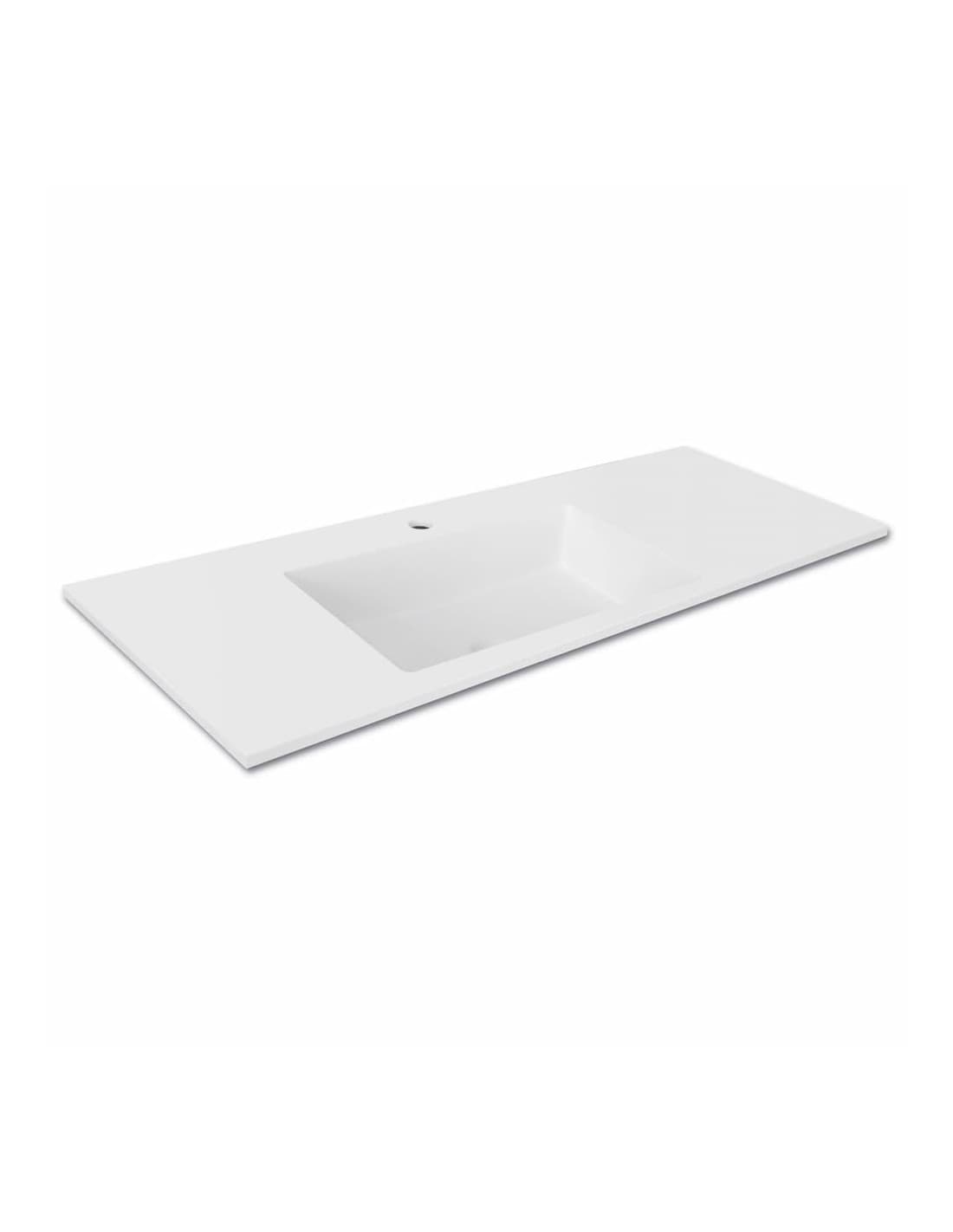 Encimera con lavabo Solid Surface mod. Hermes a medida