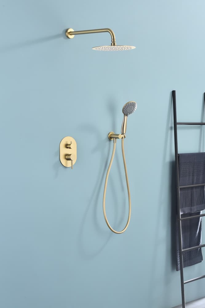Conjunto de Ducha Empotrado SOUL Oro Cepillado
