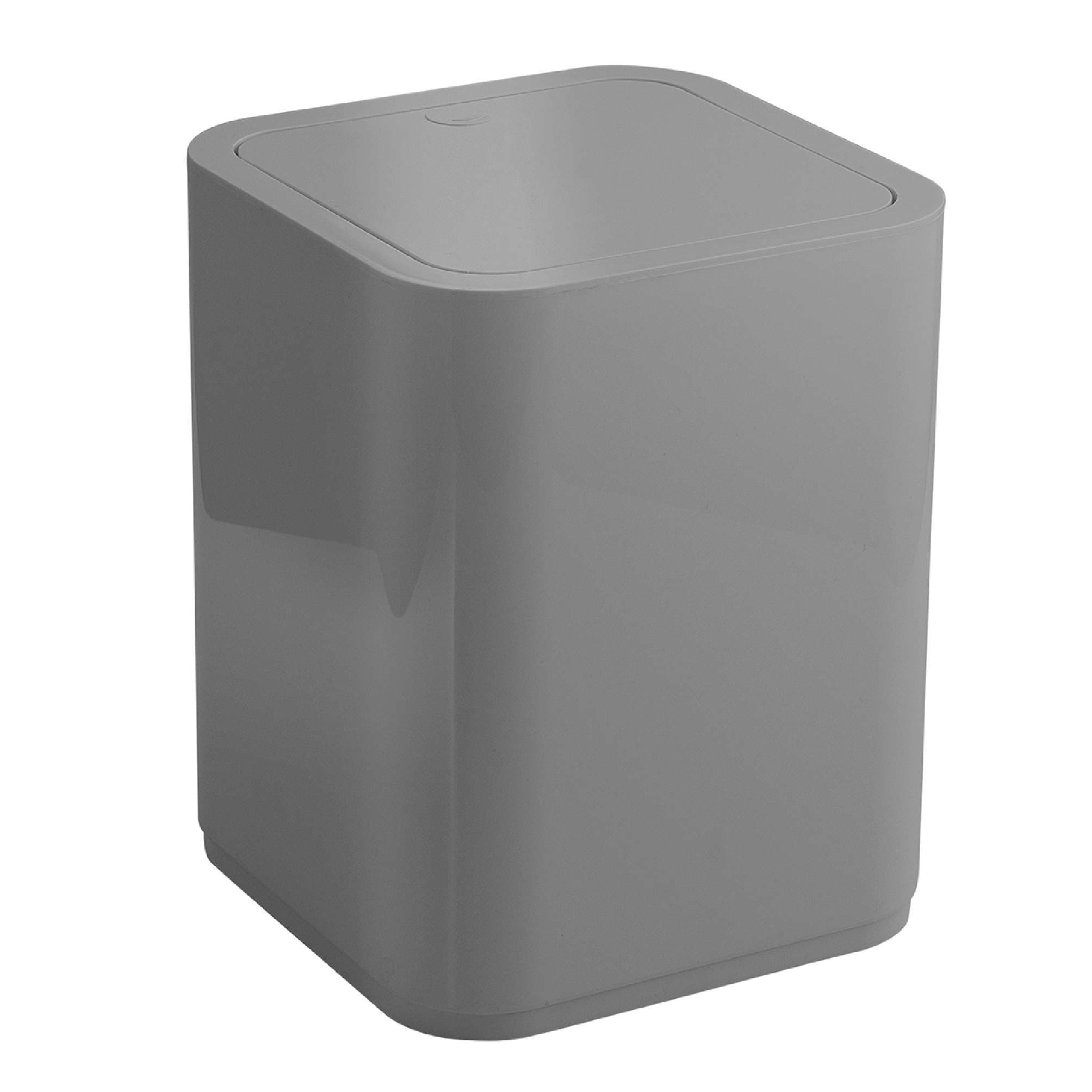 PAPELERA 8 lt SEVENTY GRIS