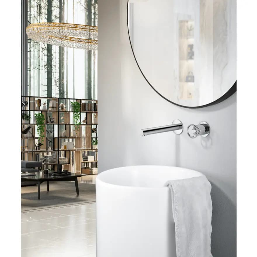 Monomando lavabo empotrado cromo / GLC033