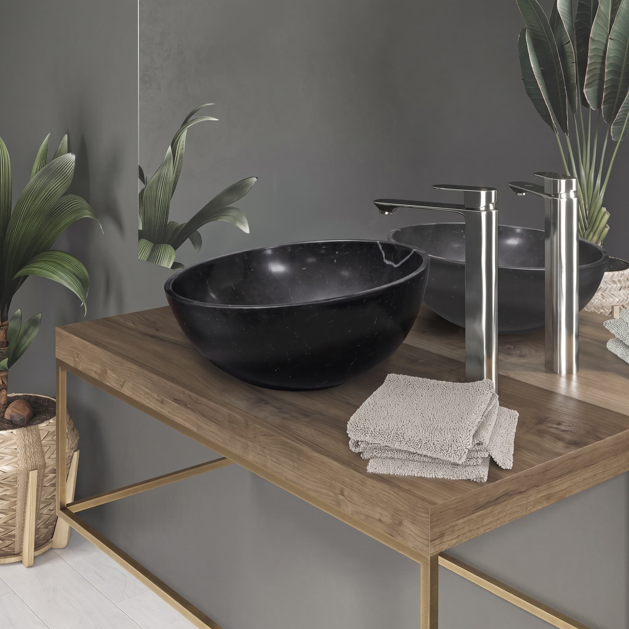 Lavabo Adwa fine de Marmol