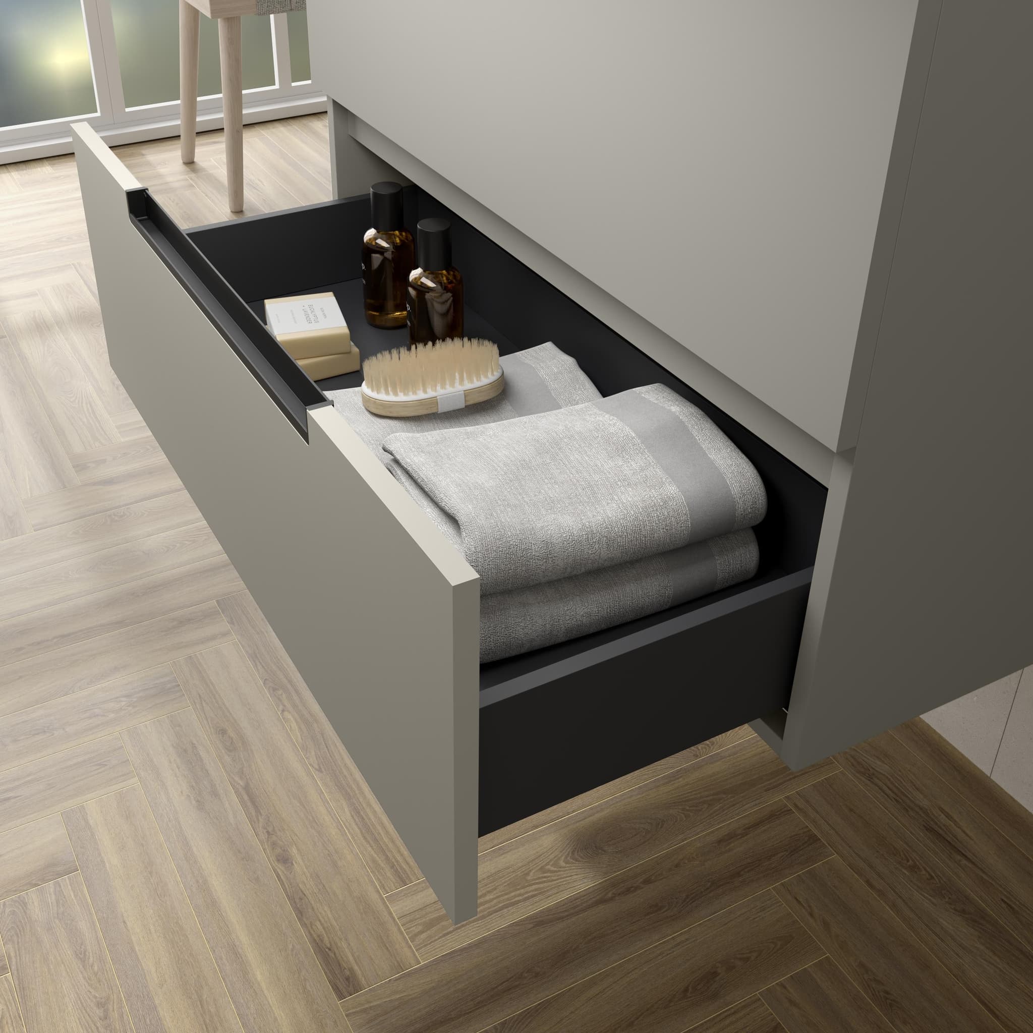 SALGAR LENI Mueble de baño suspendido con lavabo Lisboa 120 2 pozas 4 colores