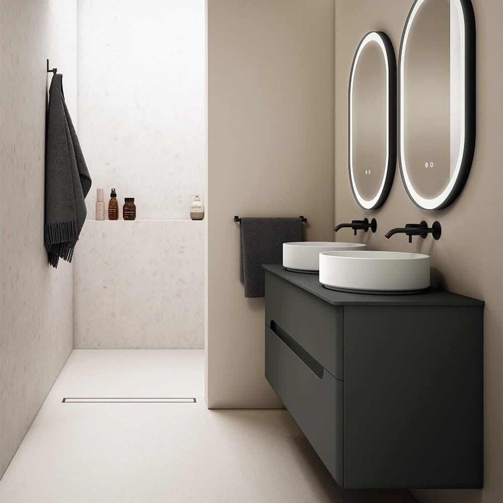 Mueble baño suspendido Onda de Visobath 2 Cajones 60-80-100-120 TOP