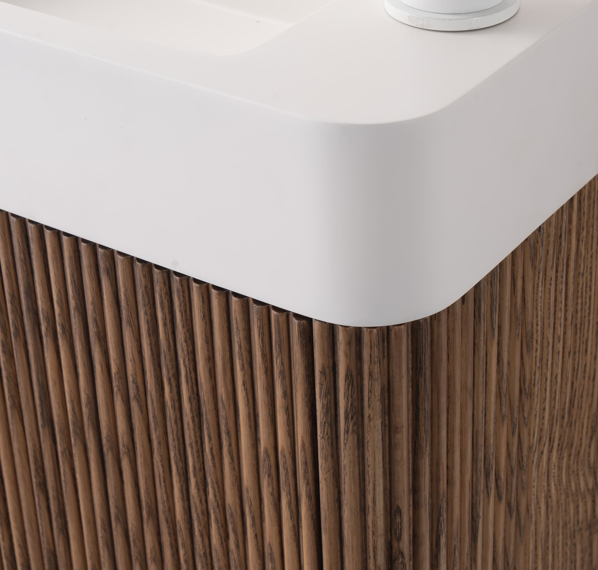 Conjunto Zenna 40 cm suspendido Armobany nogal · detalle 5