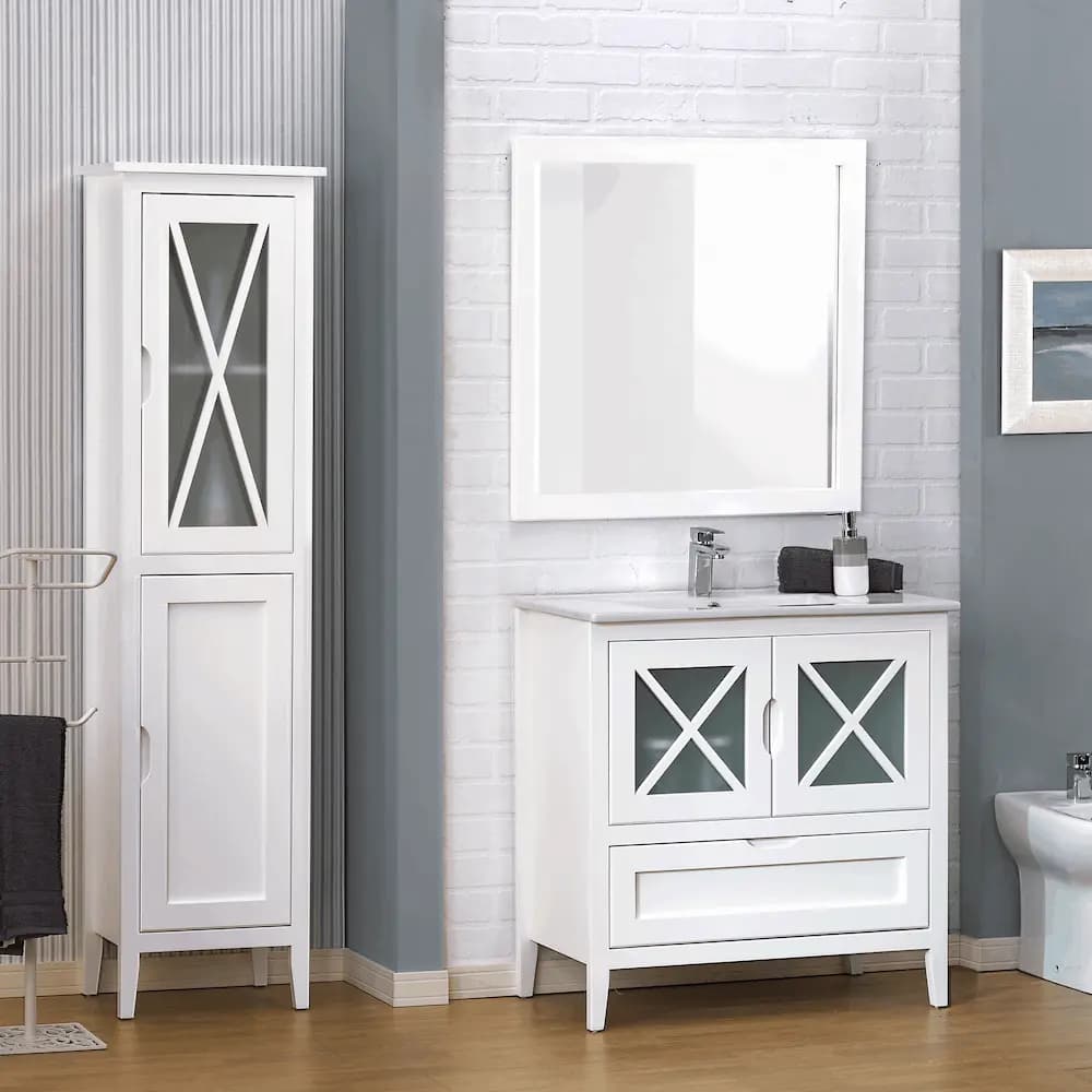 Mueble de baño rústico mod. Avila100