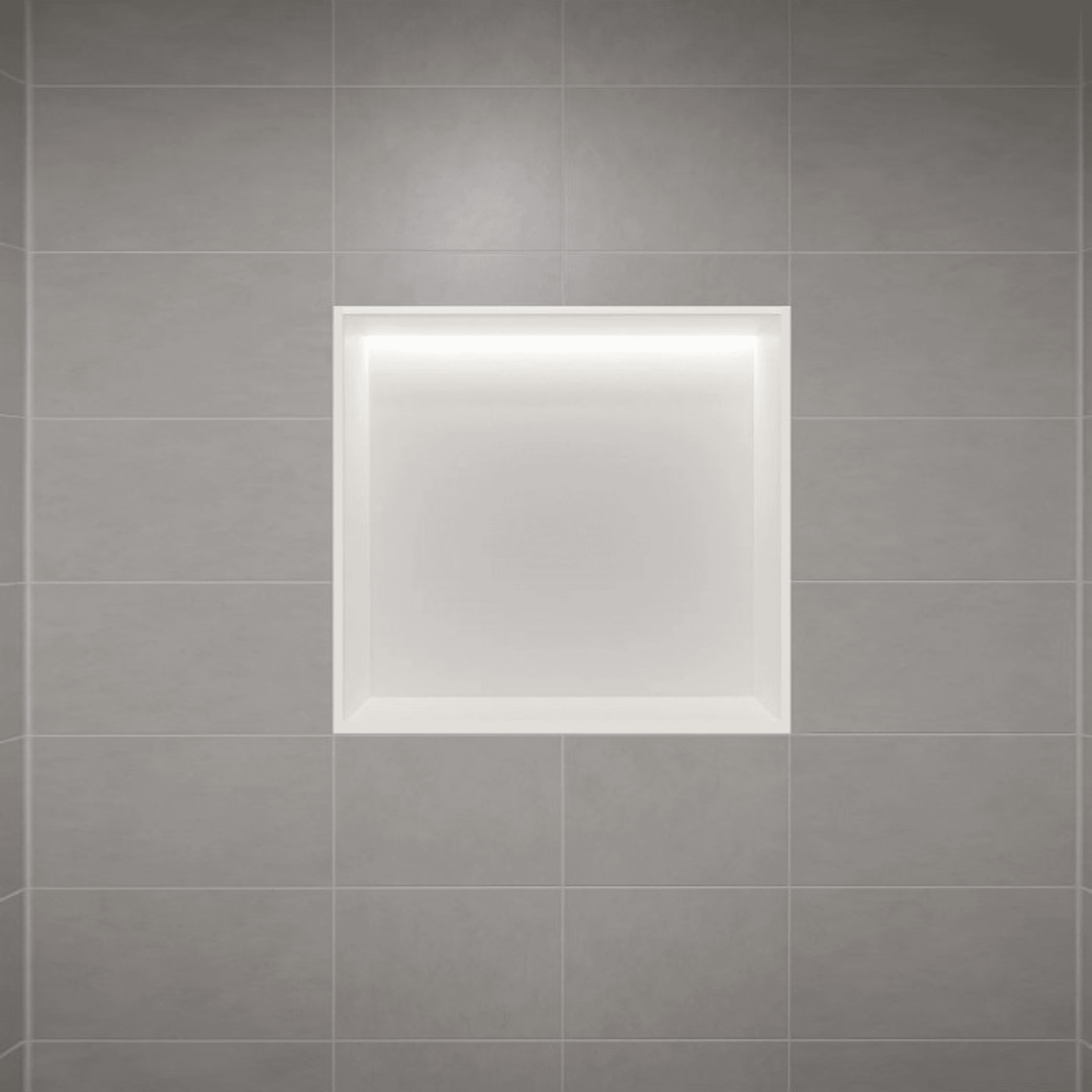 Hornacina para baño cuadrada con luz led Blanca Indic