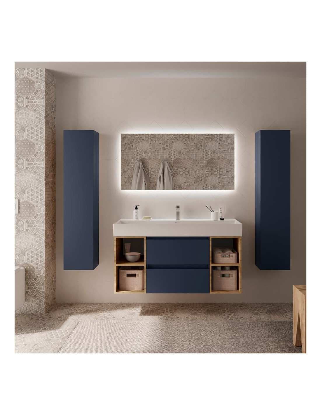 SALGAR BEQUIA Mueble de baño suspendido 120+ Lavabo Veneto