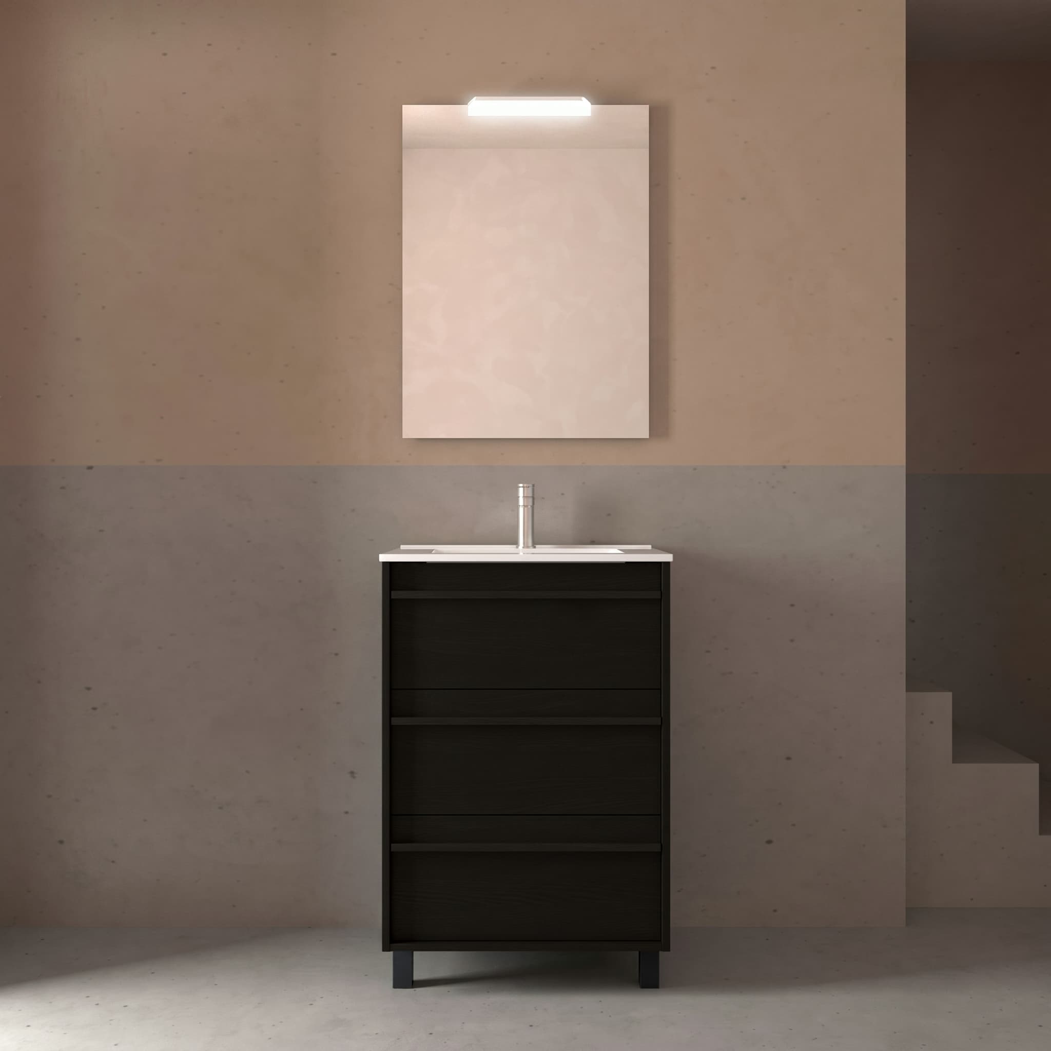 Mueble baño suspendido ATTILA 3C de Salgar 60-70-80-100